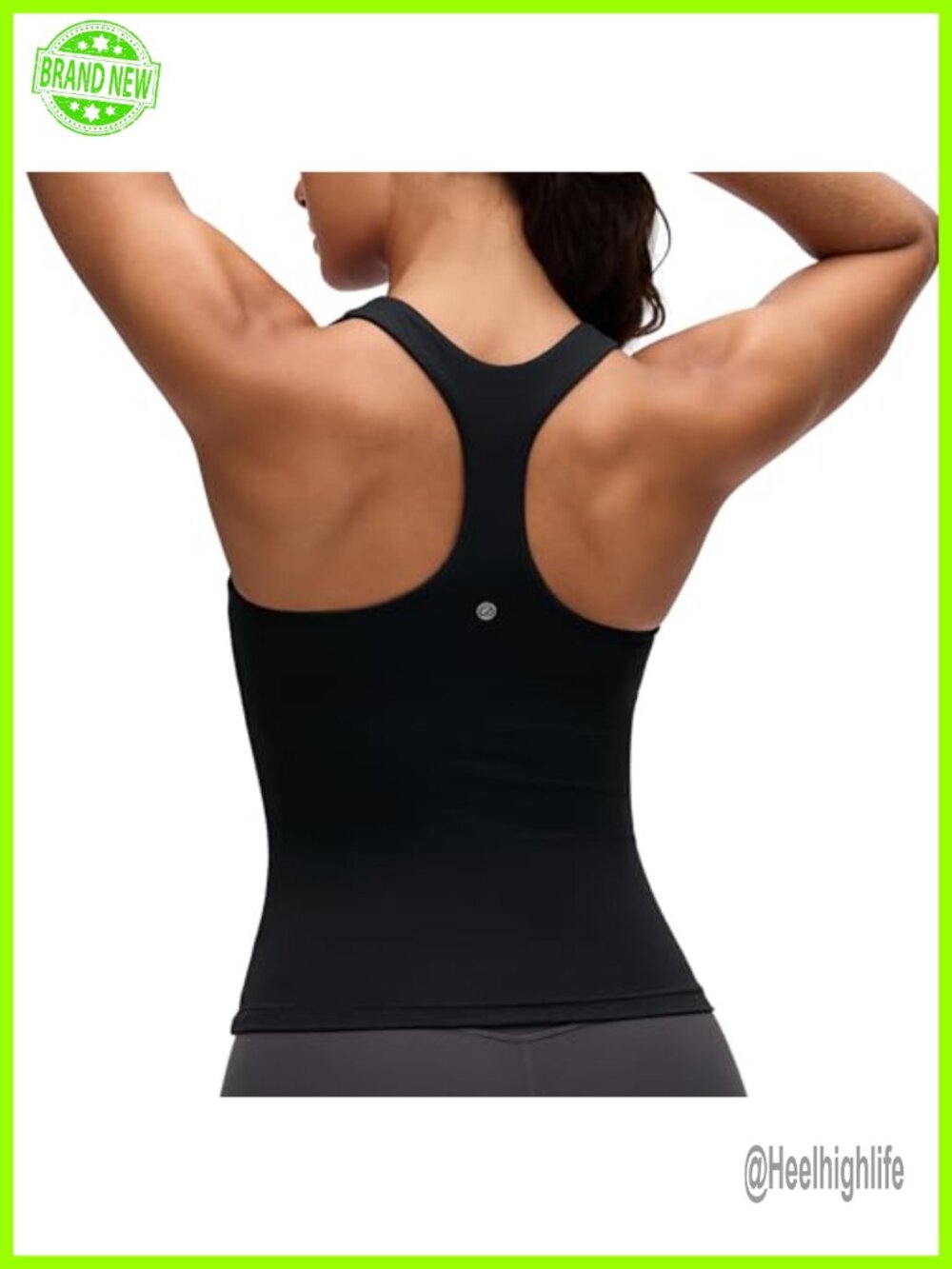 Butterluxe Racerback Tank Top with Built-in Bra